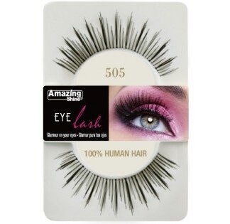 Amazing Shine Human Hair Eyelashes (1pc) (Options) - 505, 1pc