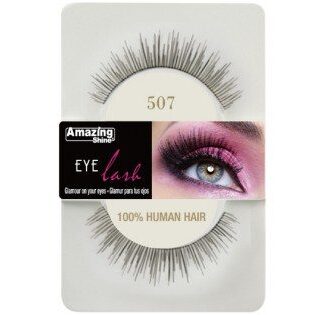 Amazing Shine Human Hair Eyelashes (1pc) (Options) - 507, 1pc