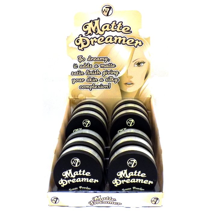 W7 Matte Dreamer Loose Powder Display (12pcs)
